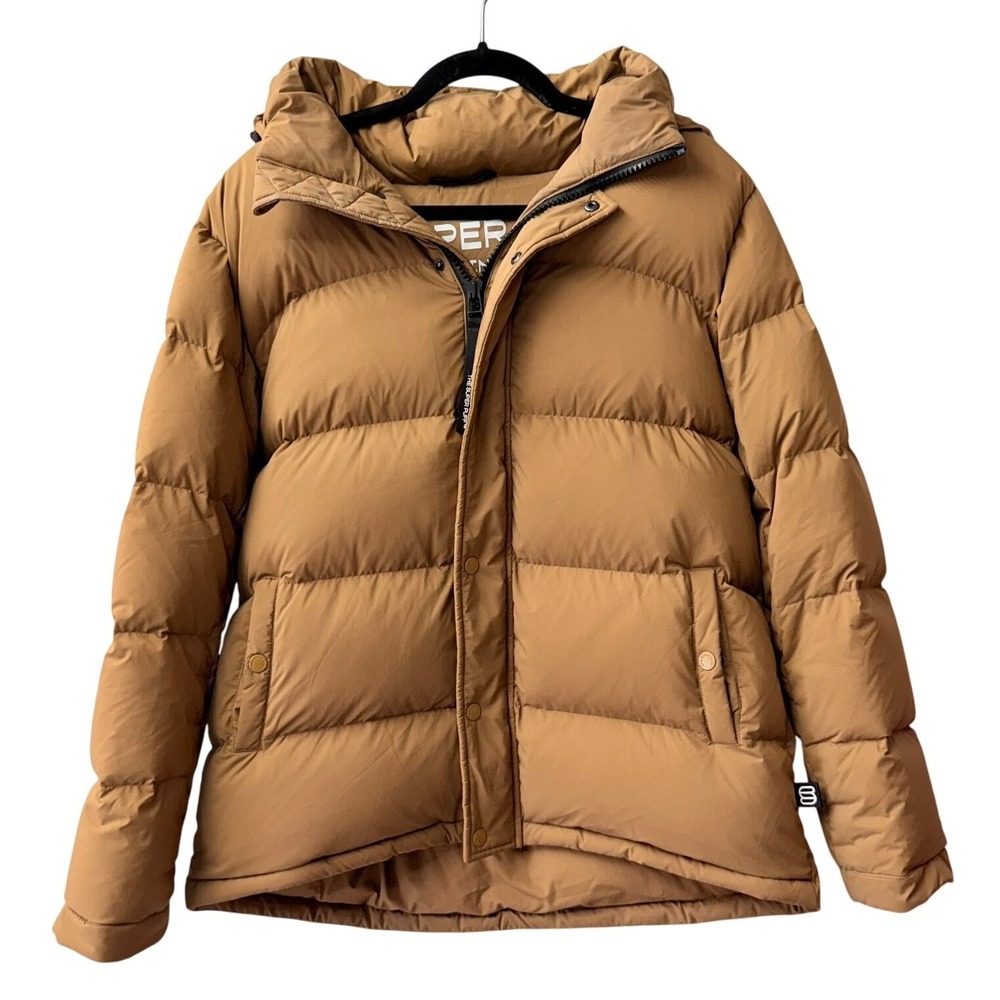 Aritzia The Super Puff Original Jacket Women Medium Tan Goose Down Puffer